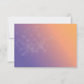 春トワイライトダンデリオンウェディングRSVP 出欠カード (裏面)