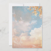 春ドリーミーサンセットオンクラウド9ブライダルシャワー 招待状 (裏面)