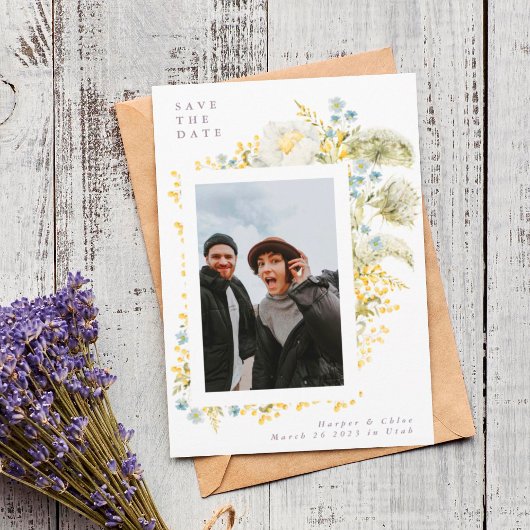 春ドリームワイルド花模様ウォーター結婚カラー セーブザデート