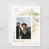 春ドリームワイルド花模様ウォーター結婚カラー セーブザデート (正面)