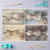 春ドレス型枠 薄葉紙 (クラフト)