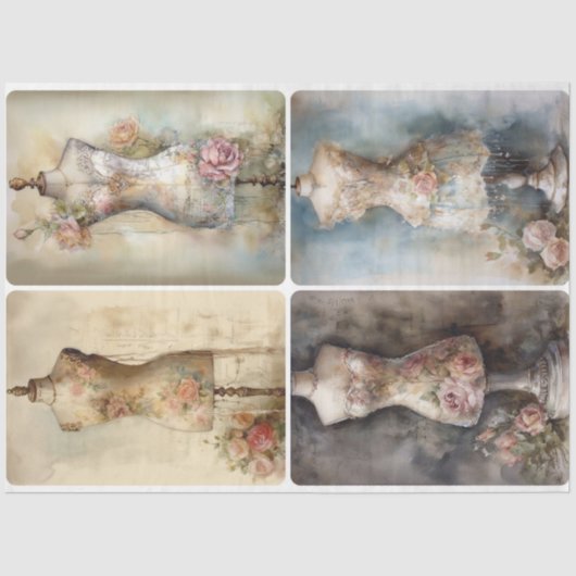 春ドレス型枠 薄葉紙 (正面)