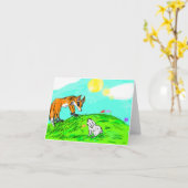 春ノートカード カード (黄色い花)