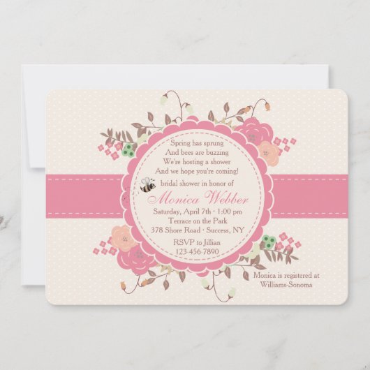 春ハスプルング招待状 招待状 (正面)