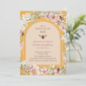 春ハニービーワイルドフラワーセカンド誕生日 招待状 (スタンド正面)