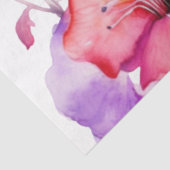 春ハミングバードと明るい色の花 薄葉紙 (詳細)