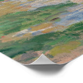 春バイセーヌバイモネ印象派 ポスター (角)