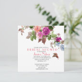 春バタフライガーデンフラワーズブライダルシャワー 招待状 (スタンド正面)