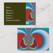 春バタフライ抽象芸術アート 名刺 (正面/裏面)