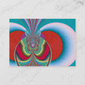 春バタフライ抽象芸術アート 名刺 (裏面)