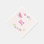 春バタフライ誕生日ナプキンス スタンダードカクテルナプキン (角)