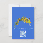 春バターカップ花 出欠カード (裏面)