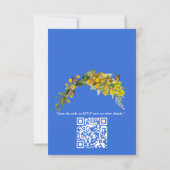 春バターカップ花 出欠カード (裏面)