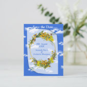 春バターカップ花 案内ポストカード (スタンド正面)