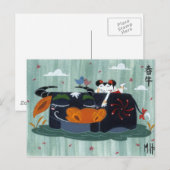 春バッファロー ポストカード (正面/裏面)