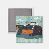 春バッファロー マグネット (正面/裏面)