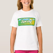 春バナーステッカー Tシャツ (正面)
