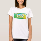 春バナーステッカー Tシャツ (正面)