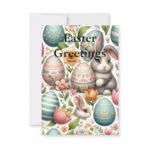 春バニーと花イースター