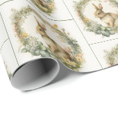 春バニーインリース ラッピングペーパー (ロールコーナー)