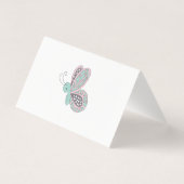 春バニーターコイズフローラを折り感謝していたみ (裏面)