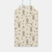 春バニーパーソナライズされたギフトラベル ギフトタグ (裏面)