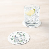 春バニーベビーシャワーキープサケ ラウンドペーパーコースター (インサイチュ)