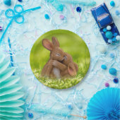 春バニーラバーズ ペーパープレート (パーティー)