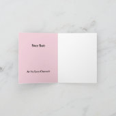 春バニーラビットイースターオスタラ ノートカード (内部)