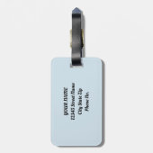 春バニーラビットフォレストフローラ ラゲッジタグ (裏面縦)