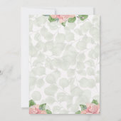 春バニーラビット誕生日招待状 招待状 (裏面)