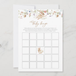 春バニー赤ちゃんシャワーゲームベビービンゴゲーム