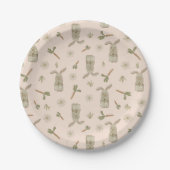 春バニー  ペーパープレート (正面)