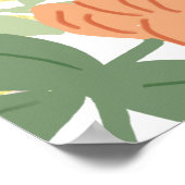 春バラ開花クローバーサポート間もなく良くなる ポスター (角)