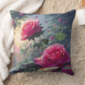 春バラ – 枕 (ブランケット)