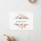 春バラAパーソナル ノートカード (正面/裏面インサイチュ)