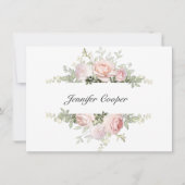 春バラAパーソナル ノートカード (正面)