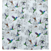 春バードシャワーカーテン シャワーカーテン (正面)