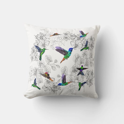 春バード装飾用クッション クッション (正面)