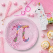 春パイ©フローリーカラフルパイ記号紙プレート ペーパープレート (パーティー)