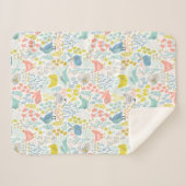 春パステルアニマルズ シェルパブランケット (正面(横))