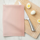 春パステルカラー赤面ピーチグラデーションダスティピンク キッチンタオル (四つ折り)