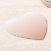 春パステルカラー赤面ピーチグラデーションダスティピンク ペーパーコースター (アングル)