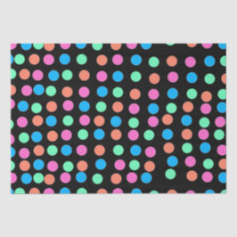 春パステルスポットオンブラック 薄葉紙