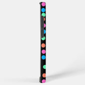 春パステルスポットオンブラック SAMSUNG GALAXYケース (右側面)