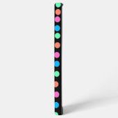 春パステルスポットオンブラック SAMSUNG GALAXYケース (左側面)