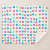 春パステルスポット シェルパブランケット (正面(横))