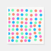 春パステルスポット スタンダードカクテルナプキン (正面)