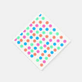 春パステルスポット スタンダードカクテルナプキン (角)