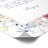 春パステルフローラブライダルシャワーミモザバー ポスター (角)